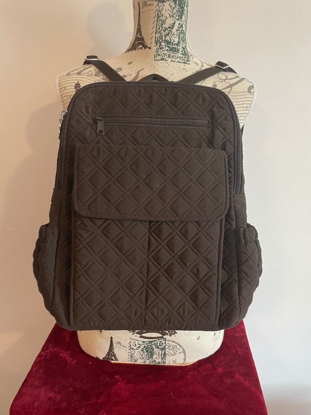 VERA BRADLEY - Brown Campus Backpack